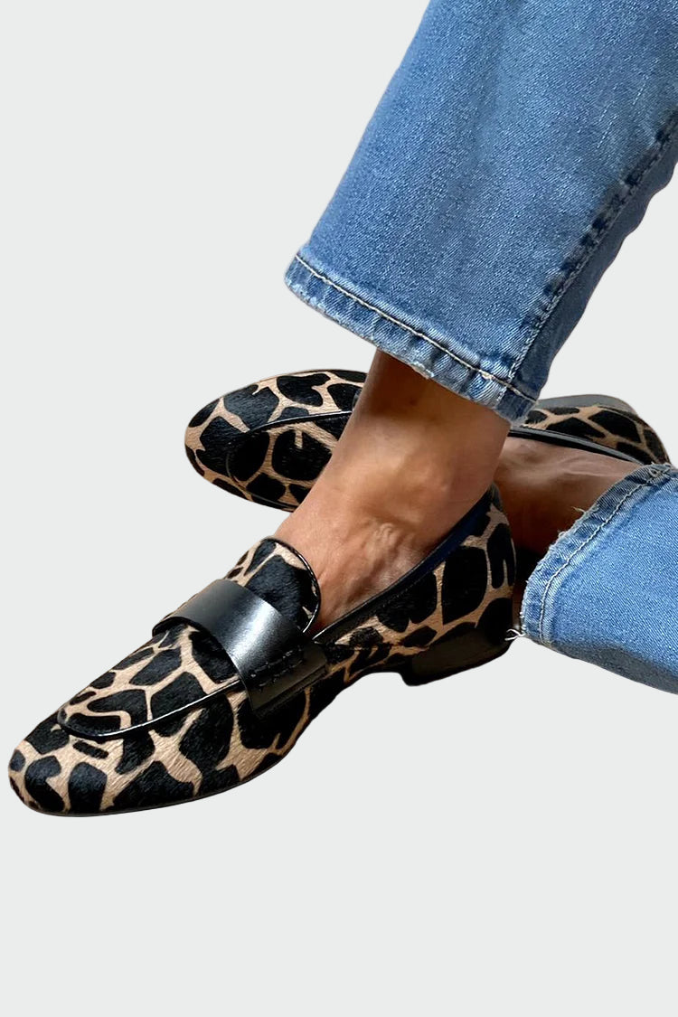 Mokasini Sofisticati Magdaléna cu Model Leopard