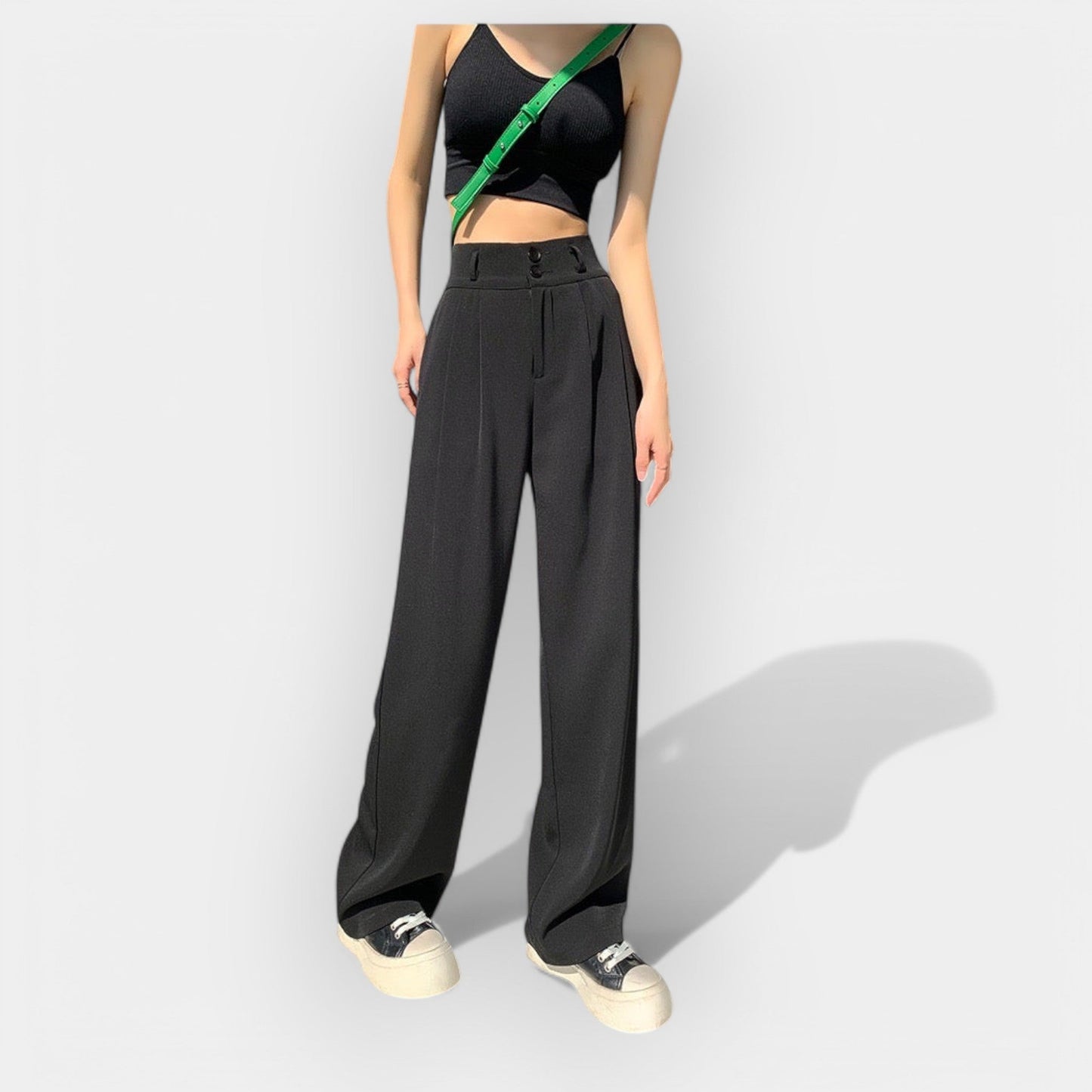 Pantaloni largi în stil coreean