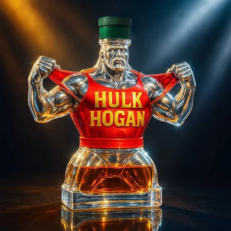 1953-2025 HULK HOGAN Sticlă Comemorativă de Whisky