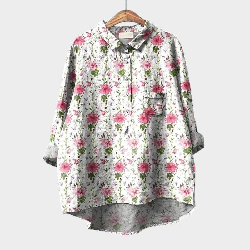 Bluză premium cu modele florale