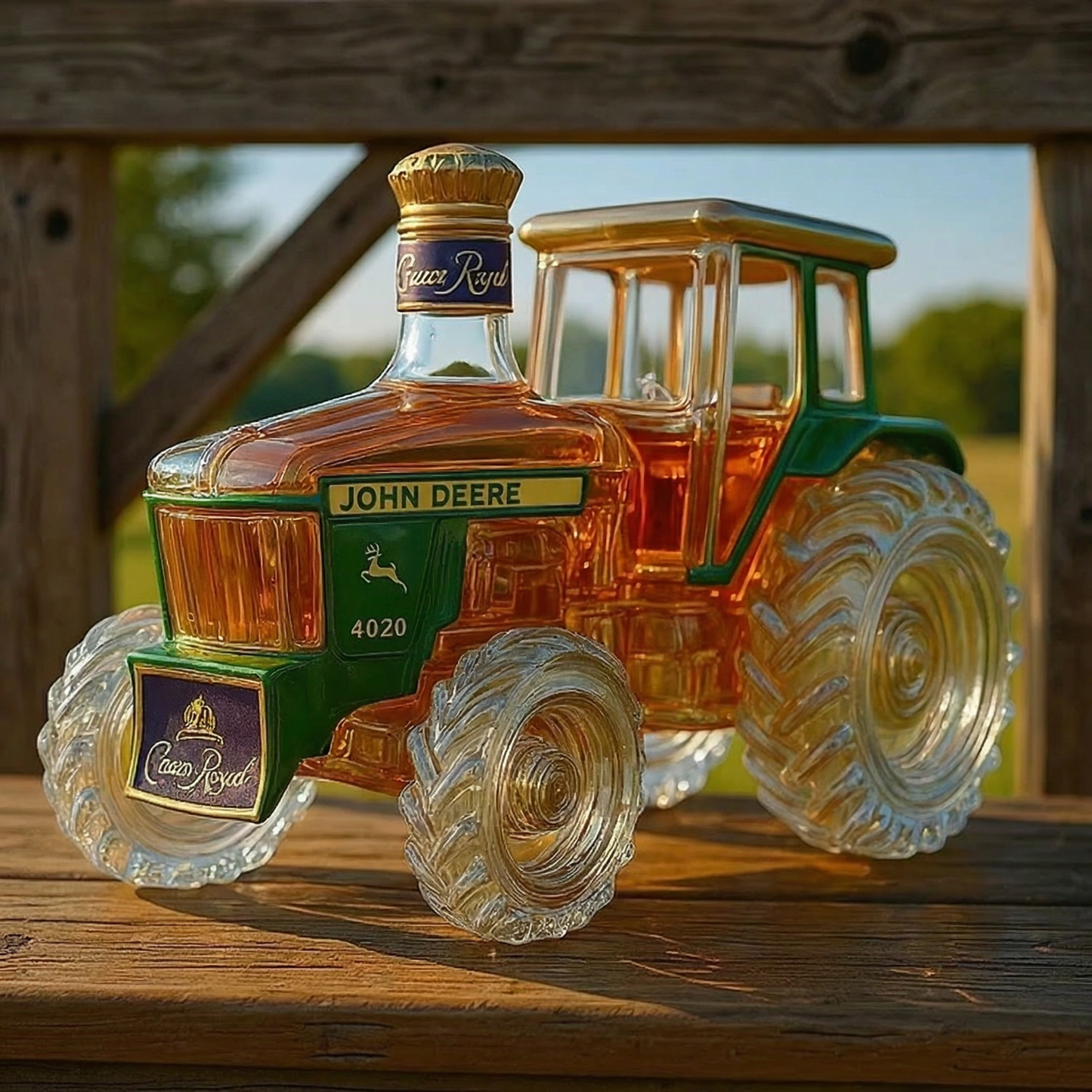 4020 Traktor Sticlă de Whisky din Sticlă