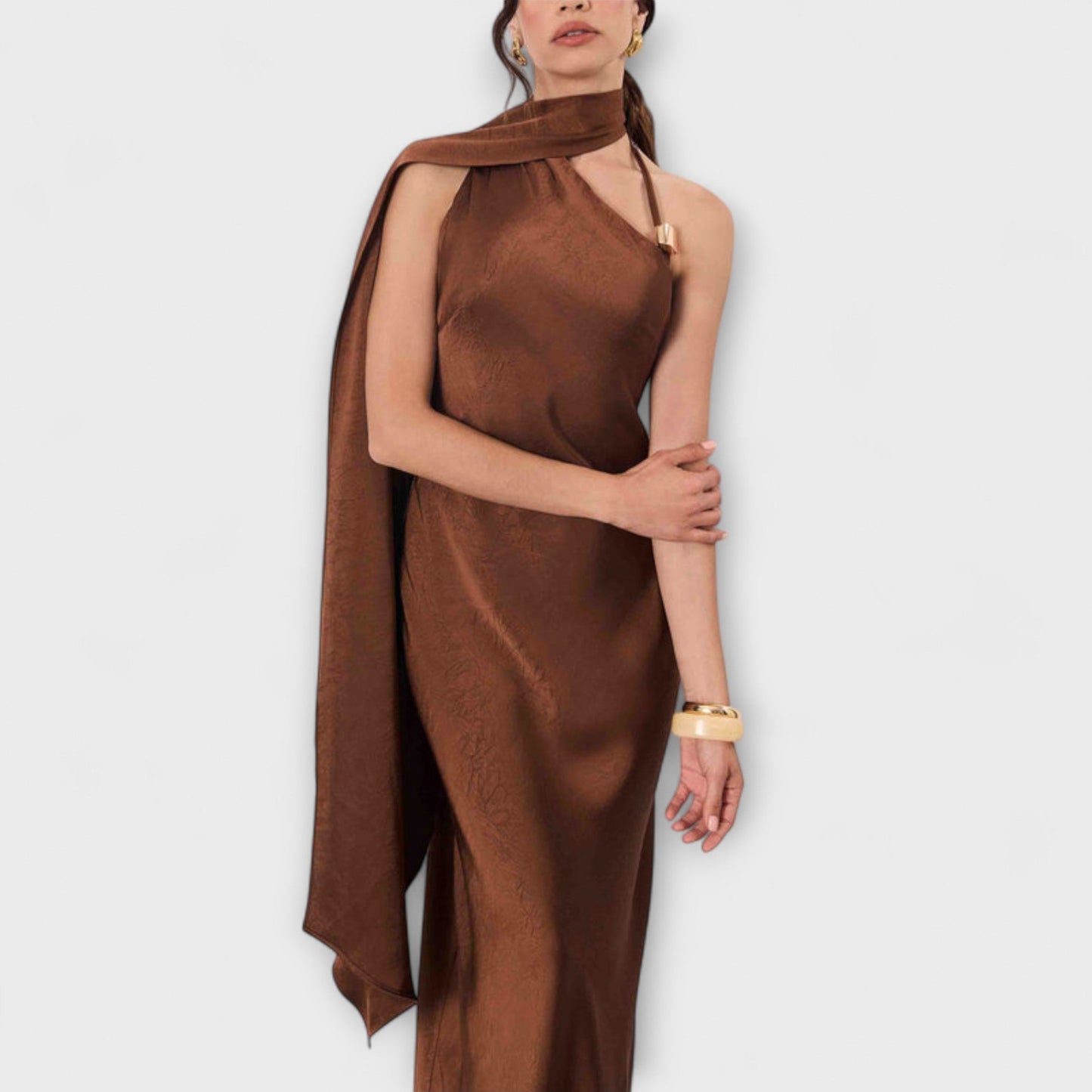 Rochie Maxi Chic din Satin