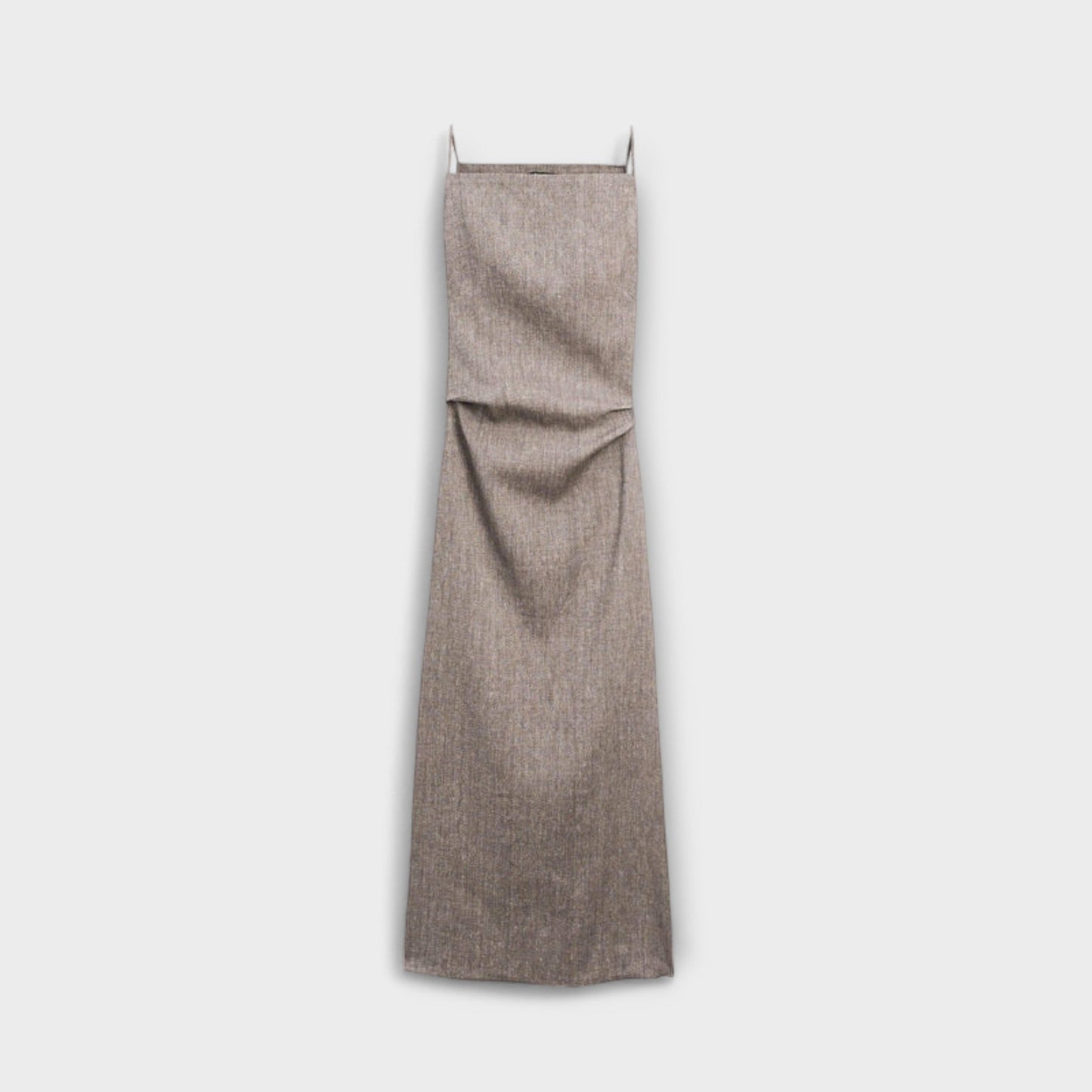 Rochie maxi fluidă din amestec de in