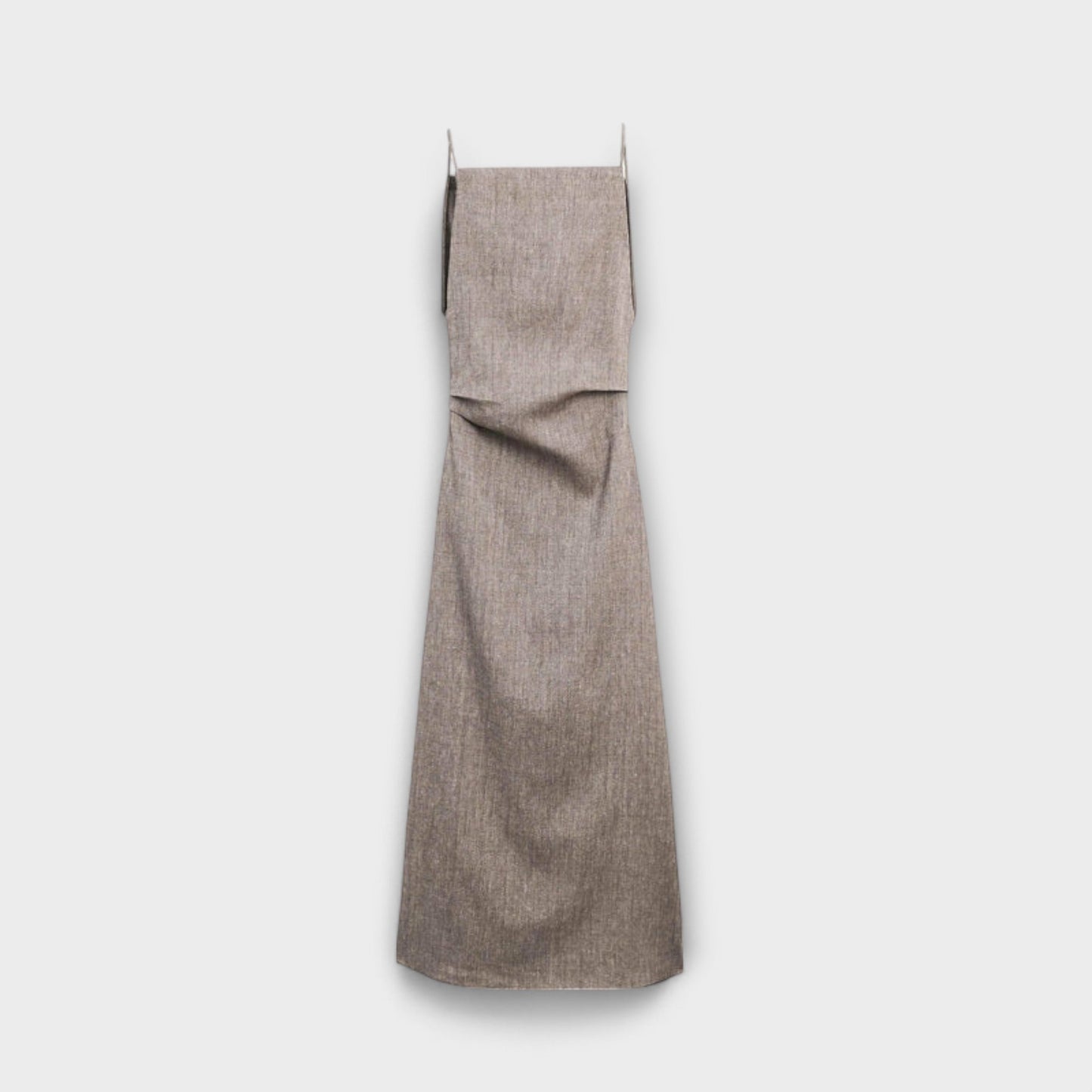 Rochie maxi fluidă din amestec de in