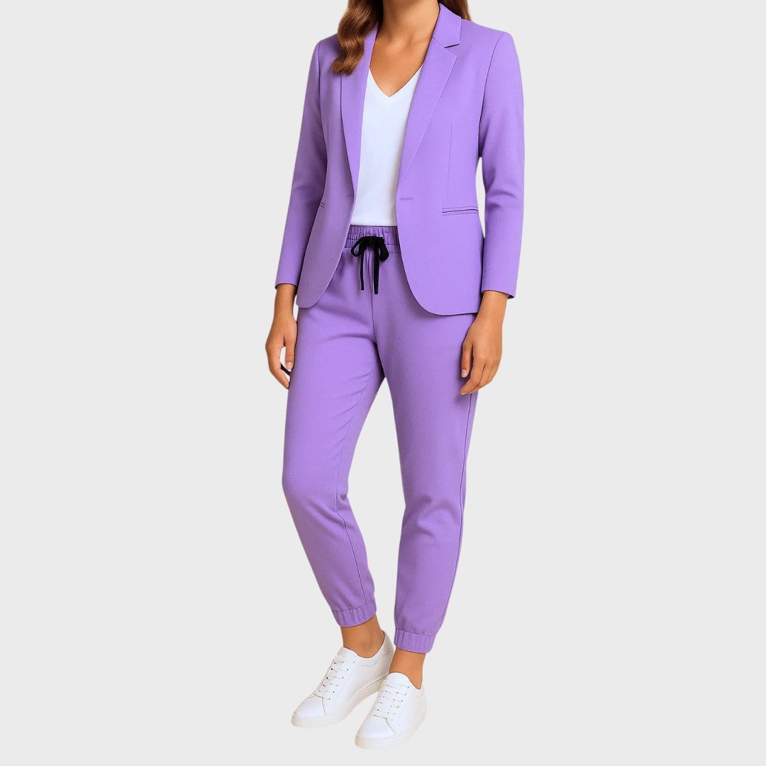 Set confortabil de sacou și pantaloni