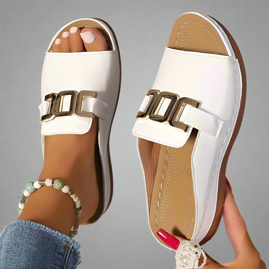 Elle - Sandale cu toc confortabile