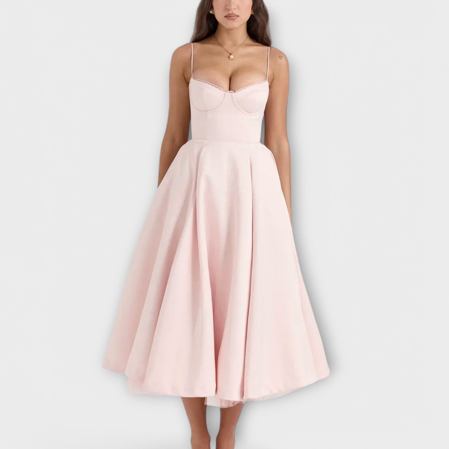 Mélie – Rochie de vară ușoară cu detaliu de corset