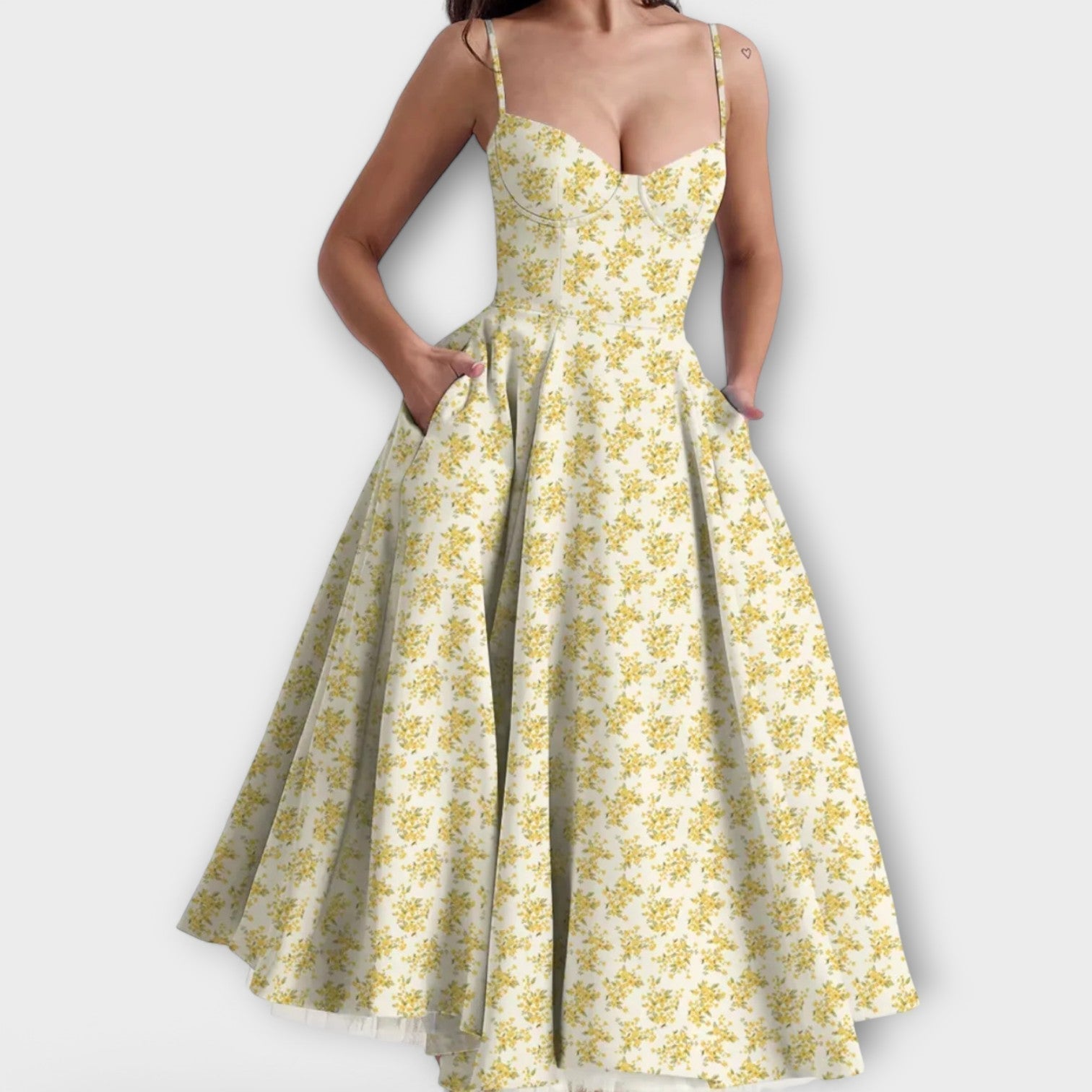 Mélie – Rochie de vară ușoară cu detaliu de corset