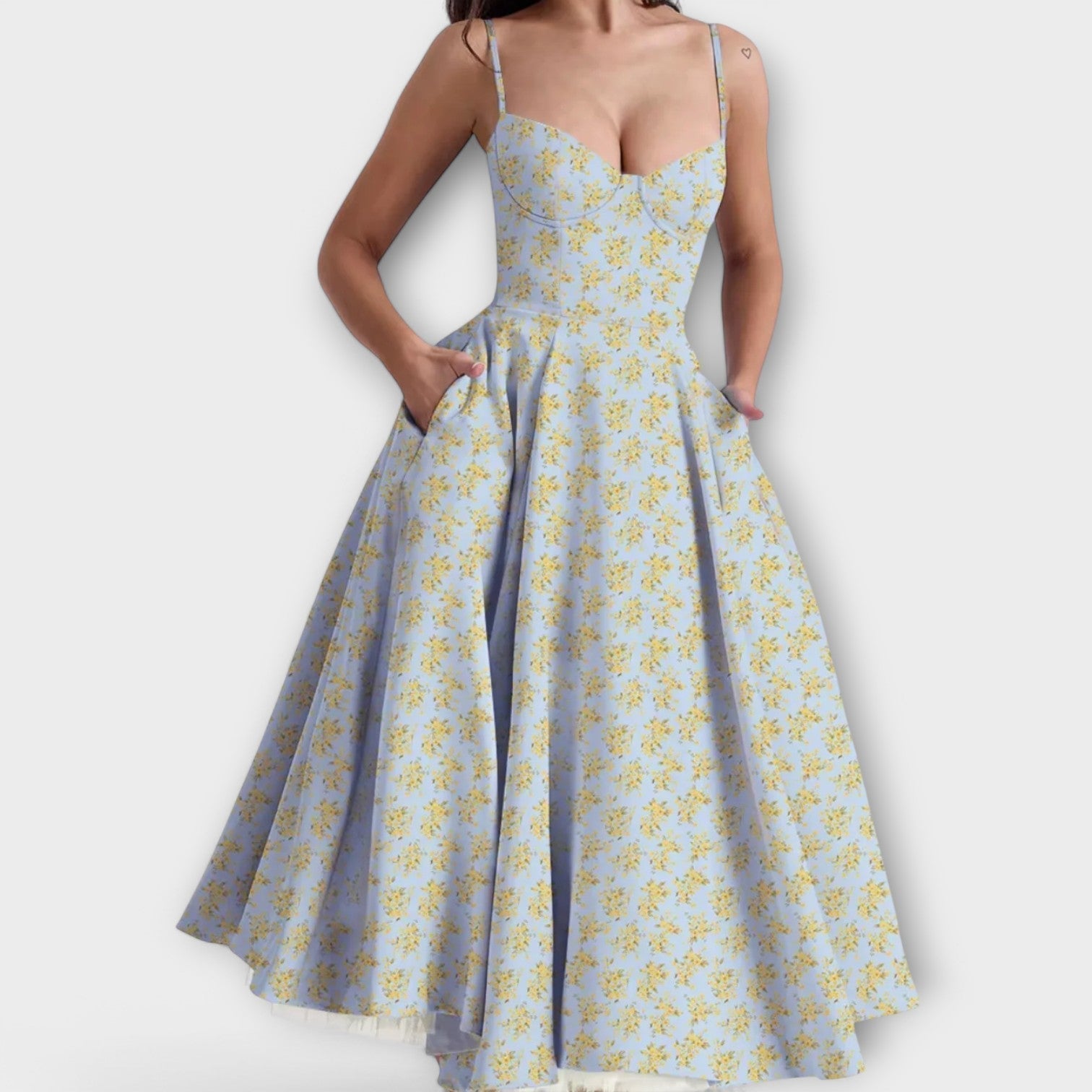 Mélie – Rochie de vară ușoară cu detaliu de corset