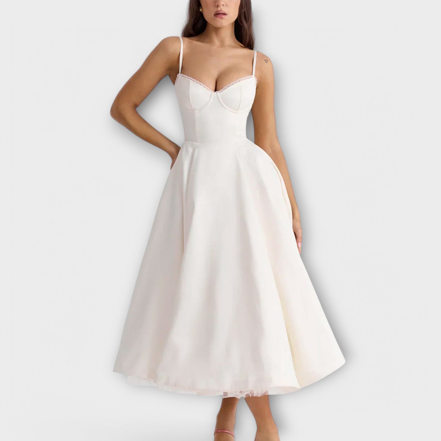 Mélie – Rochie de vară ușoară cu detaliu de corset