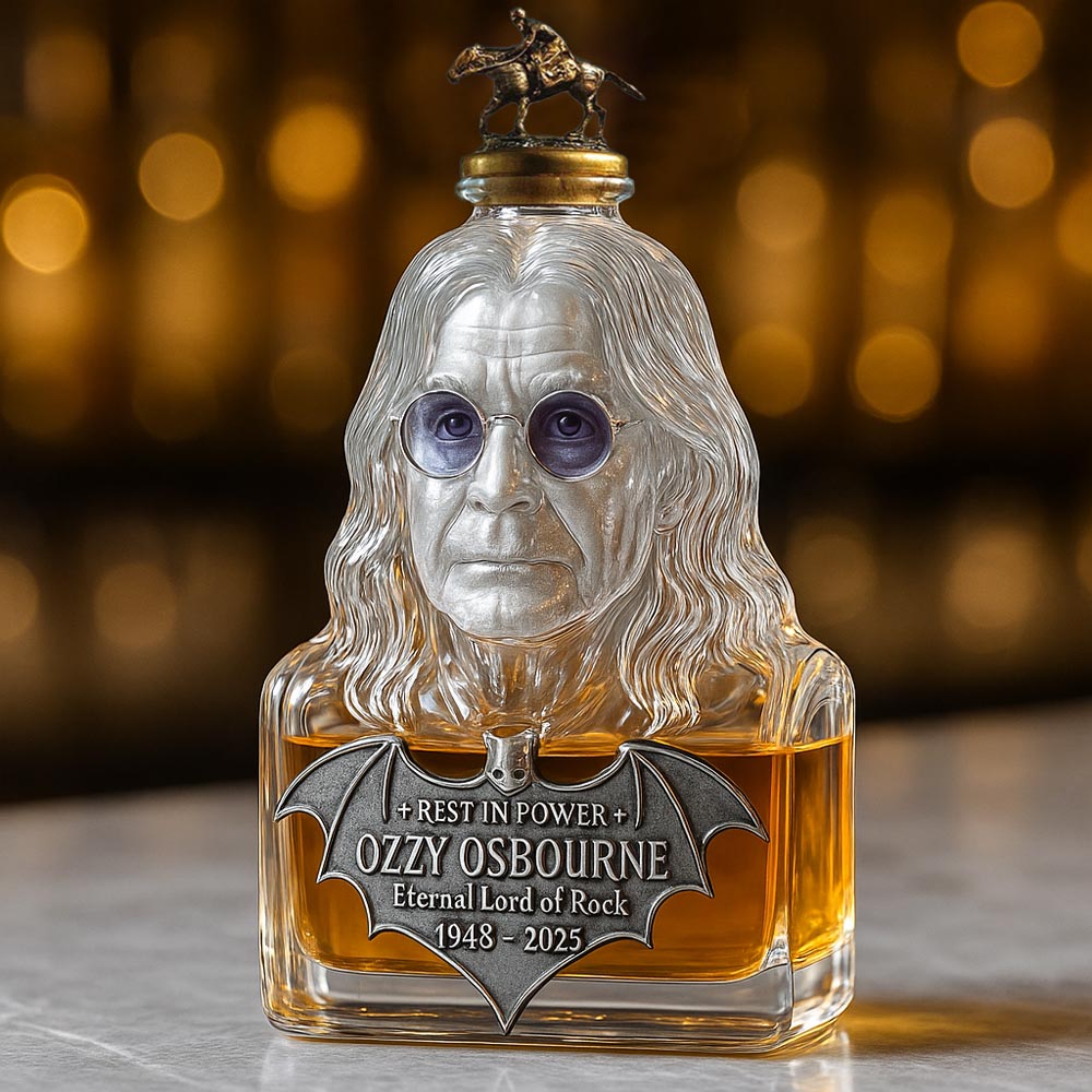 Eternizat în sticlă — sticlă de whisky în cinstea lui Ozzy Osbourne