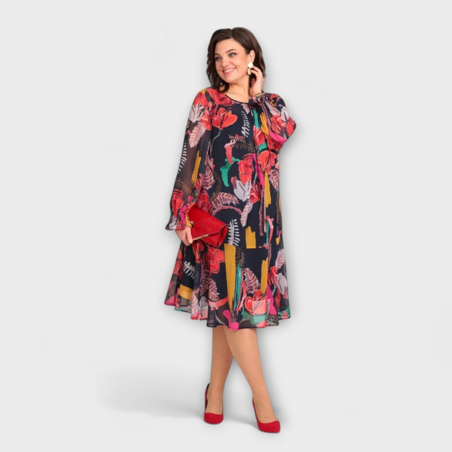 Rochie elegantă pentru plinuțe pentru maxim confort