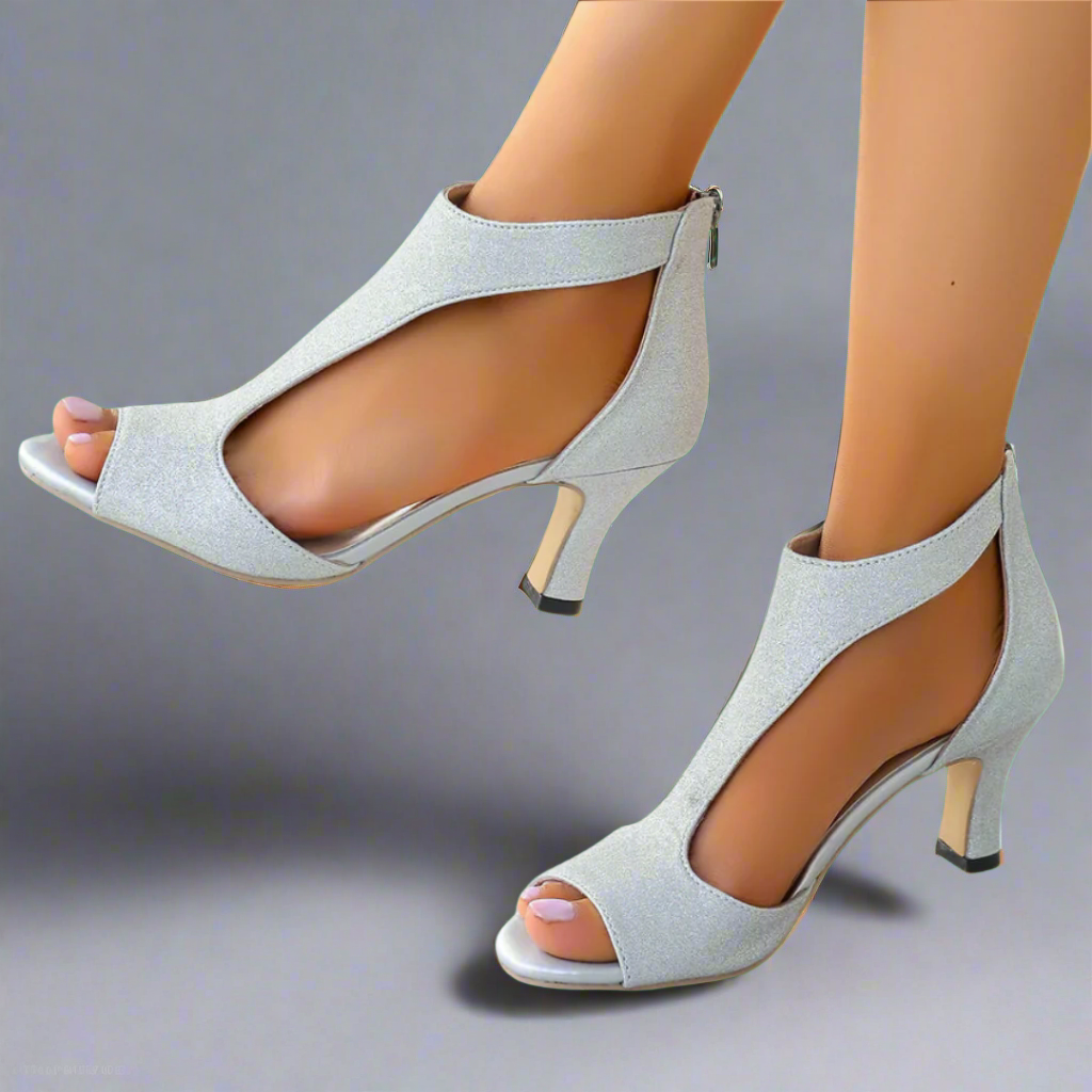 Heidrun - Sandale cu toc elegante și confortabile