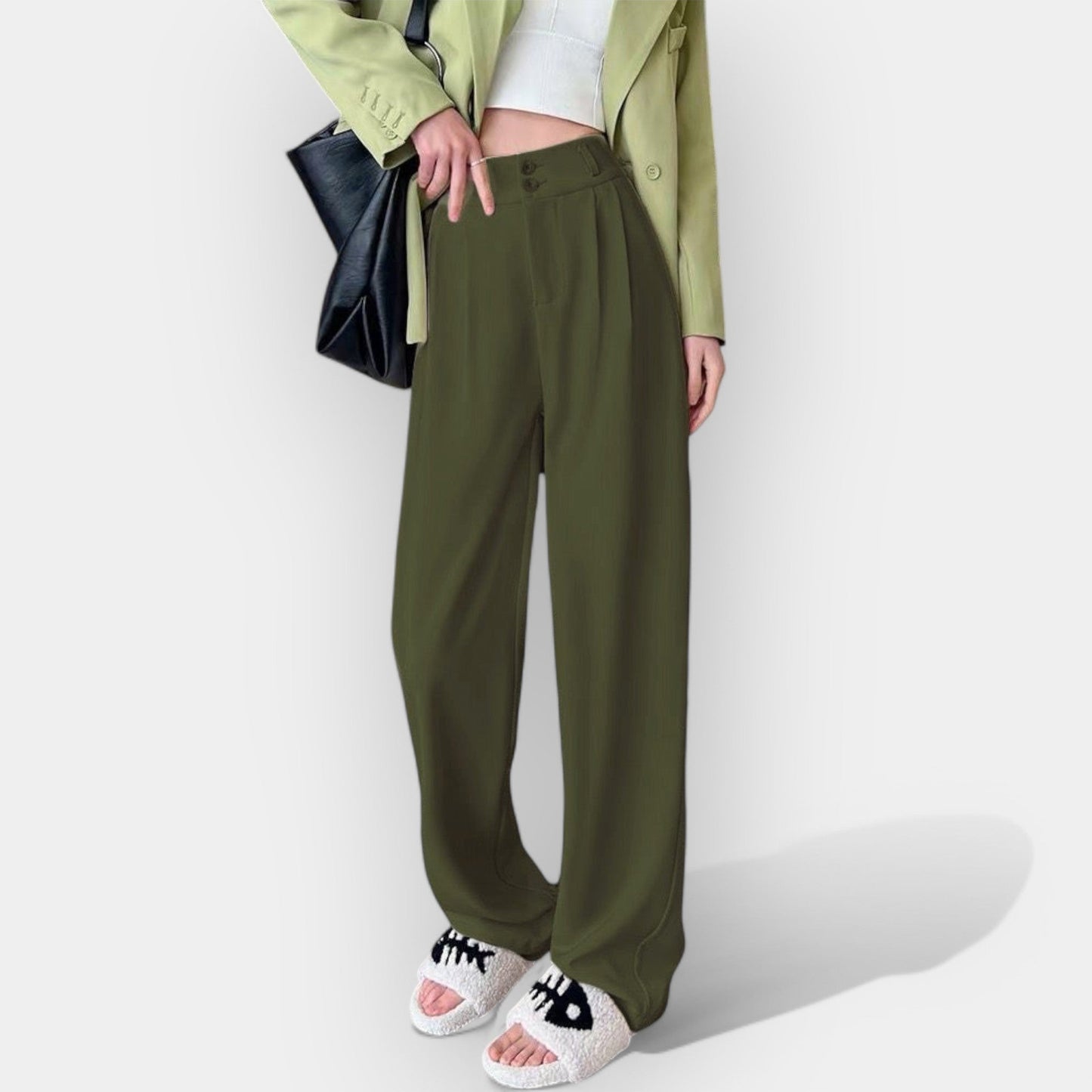 Pantaloni largi în stil coreean