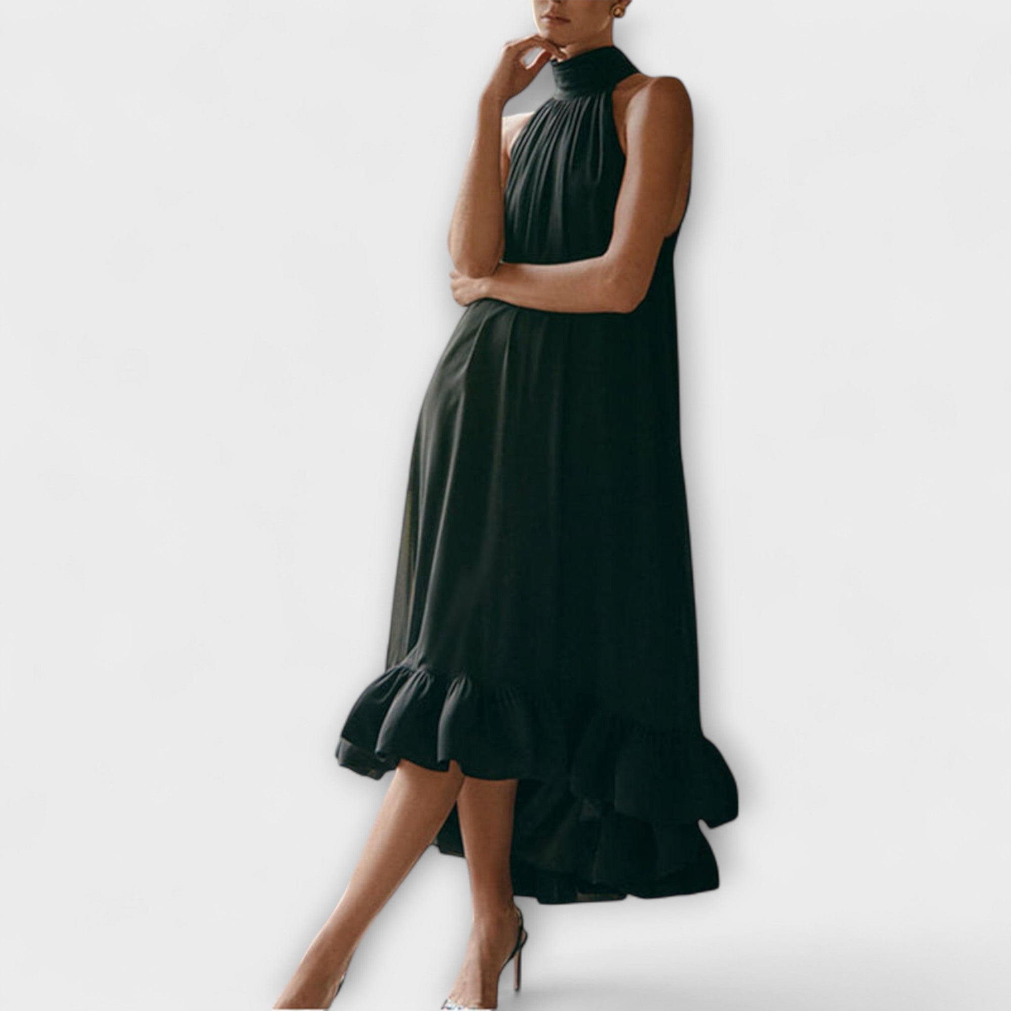 Rochie elegantă cu volane
