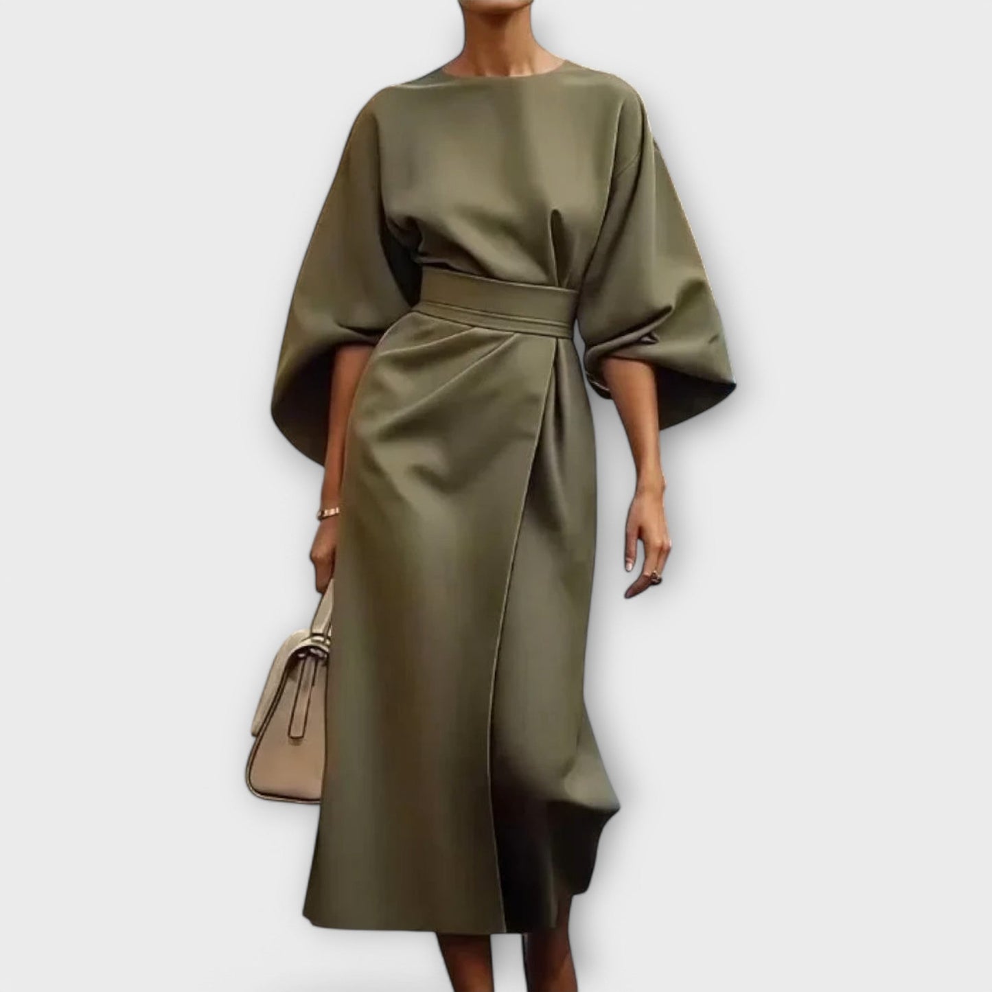 Rochie elegantă cu mâneci