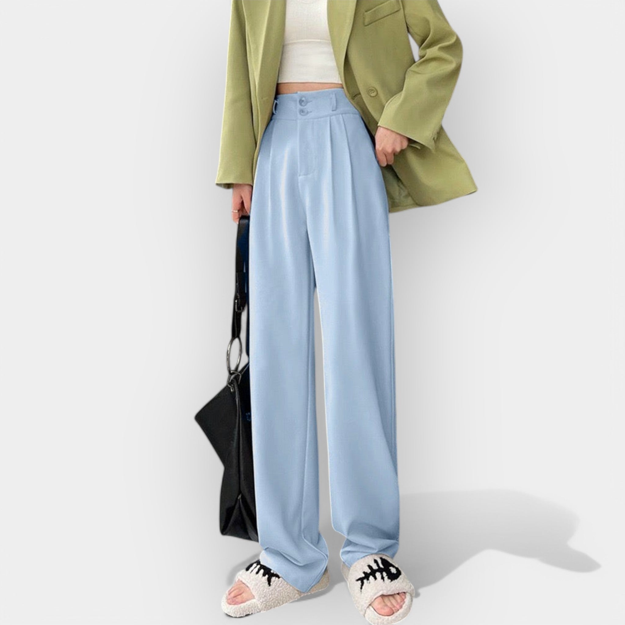 Pantaloni largi în stil coreean