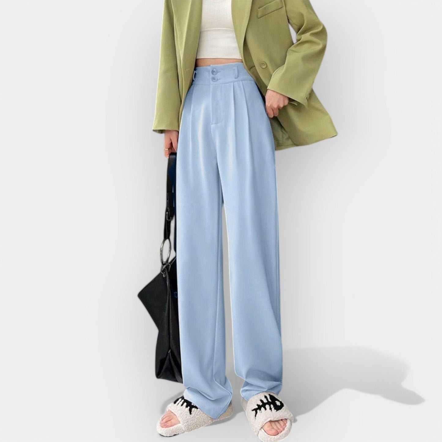 Pantaloni largi în stil coreean