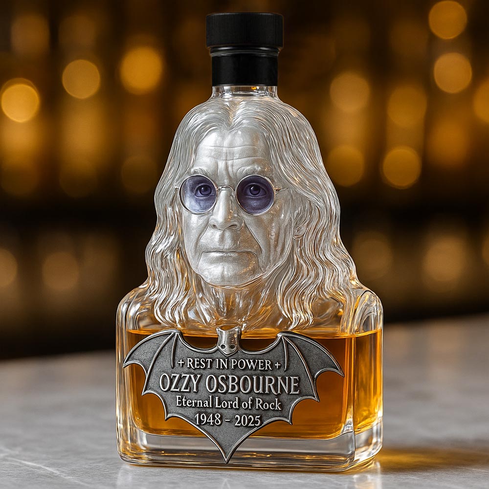 Eternizat în sticlă — sticlă de whisky în cinstea lui Ozzy Osbourne