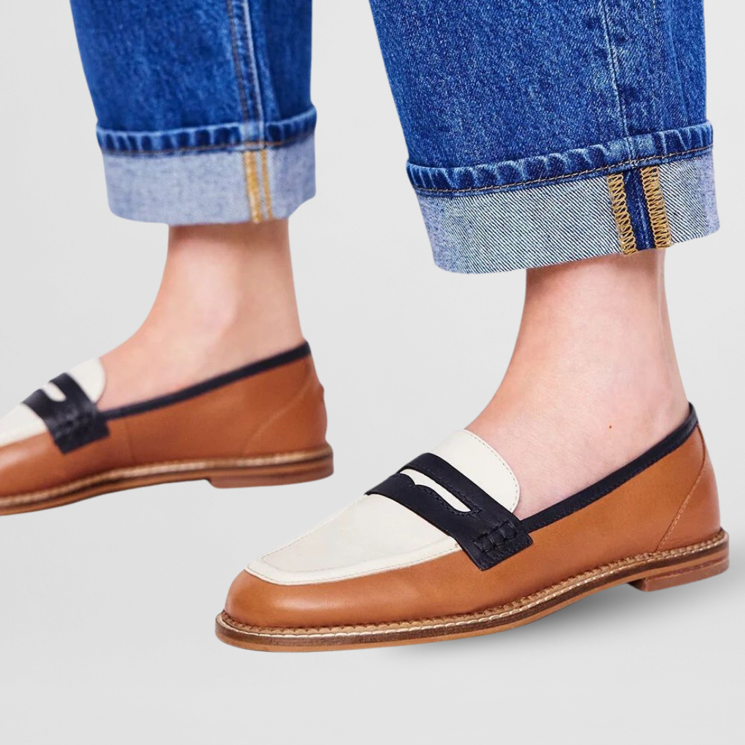 Markéta Mocasini Eleganți Confortabili Universali Din Piele