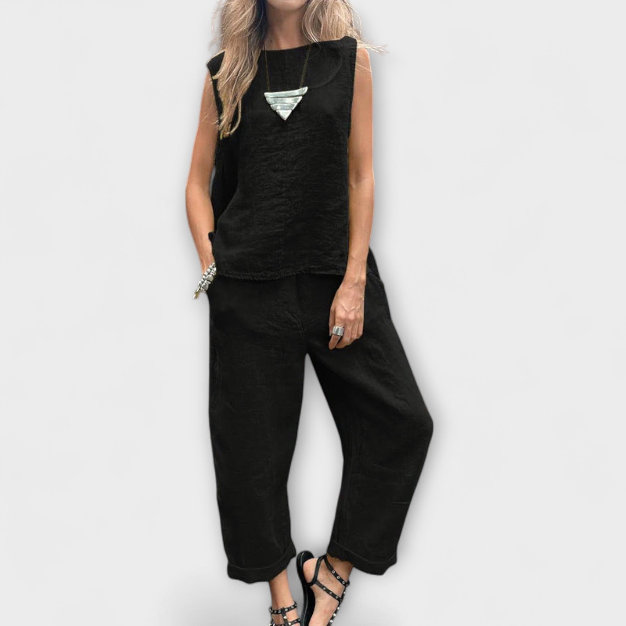 Outfit lejer din bumbac și in
