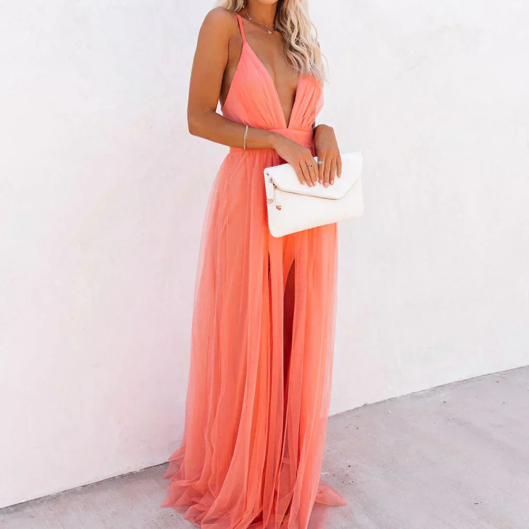 MARTA | Rochie Maxi Coral