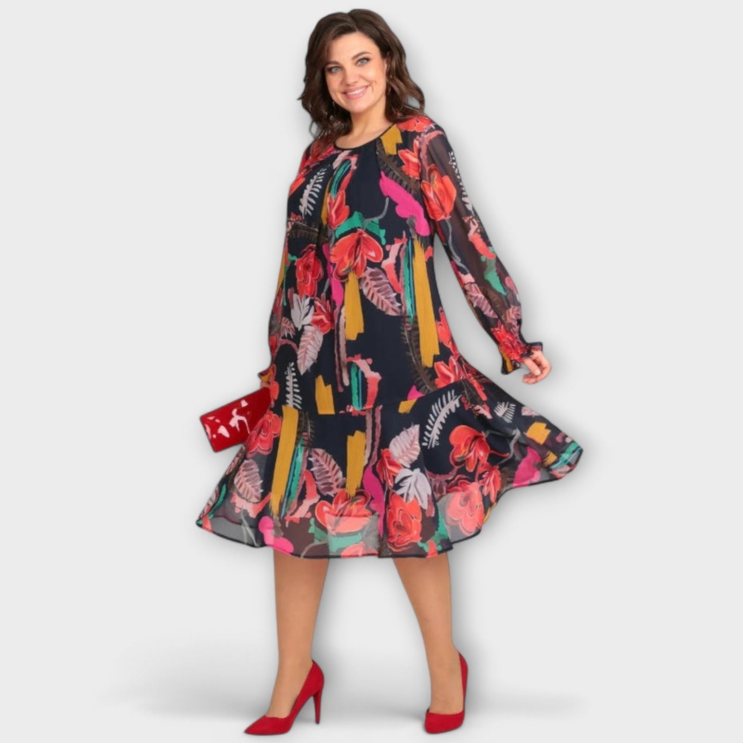 Rochie elegantă pentru plinuțe pentru maxim confort