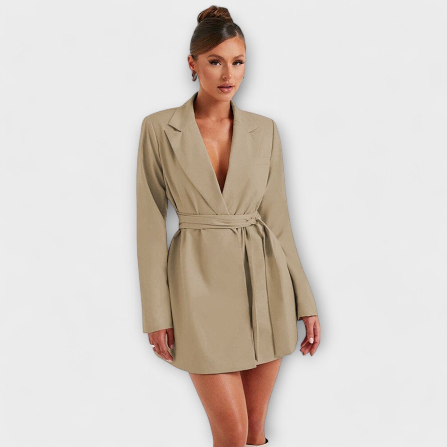 Rochie blazer cu decolteu în V