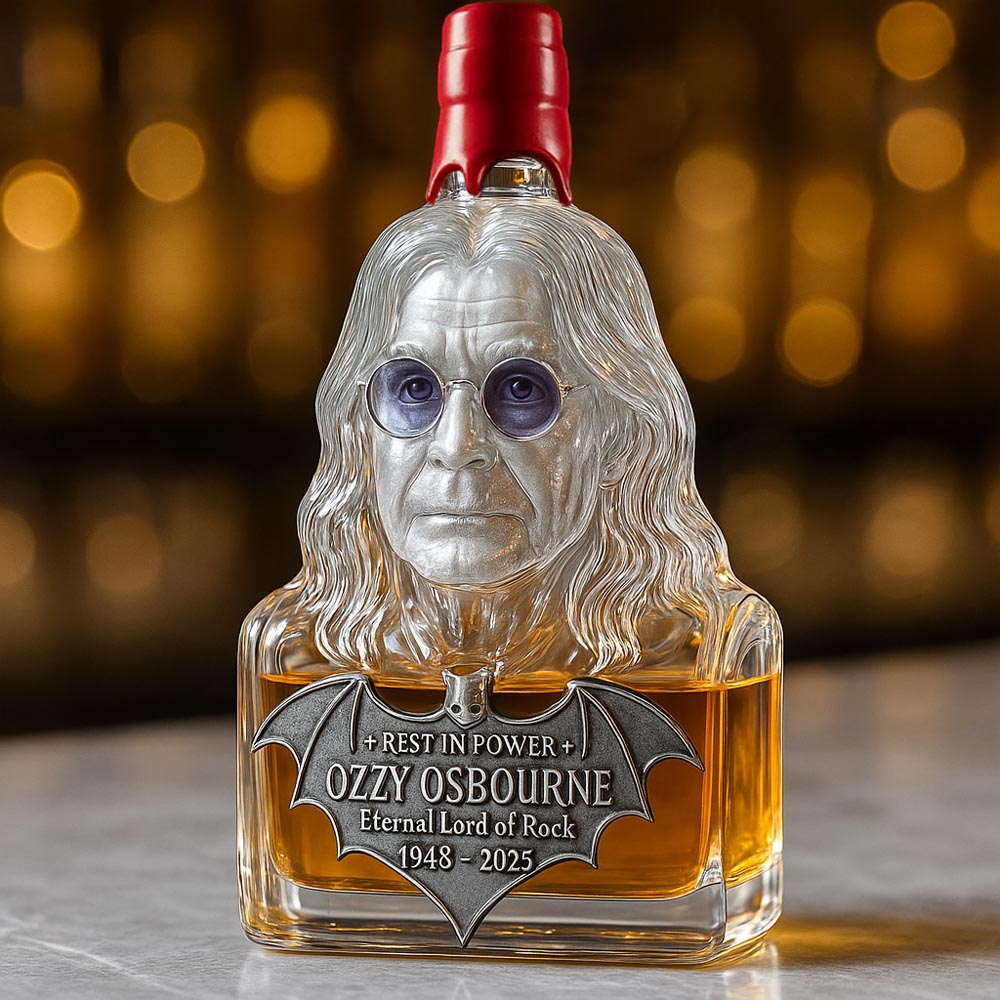 Eternizat în sticlă — sticlă de whisky în cinstea lui Ozzy Osbourne
