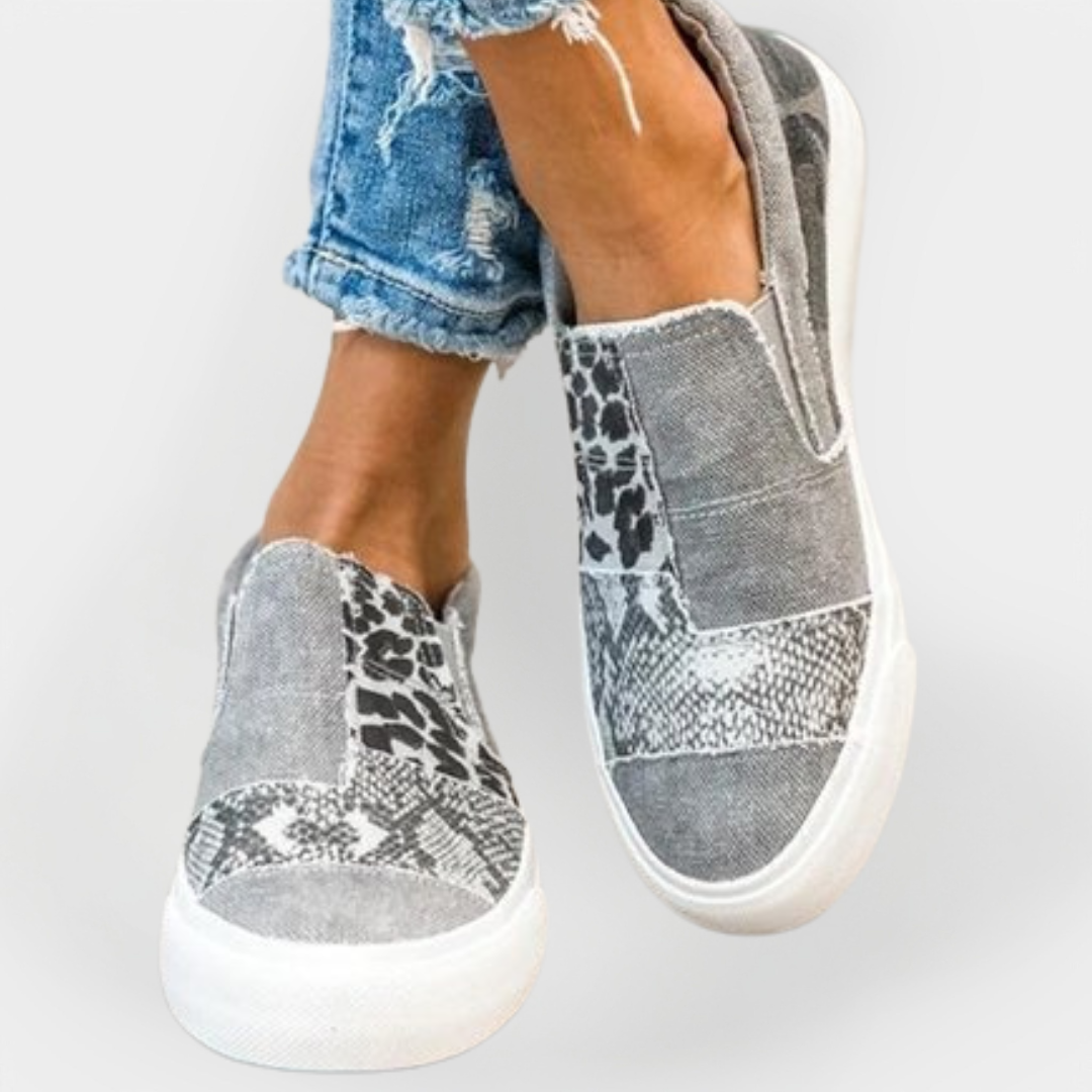 Eva Pantofi Sport Eleganți cu Model Animal
