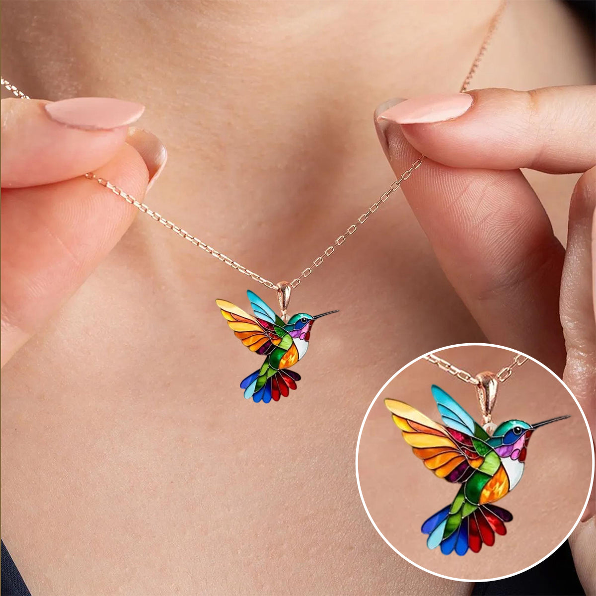 Colier cu colibri