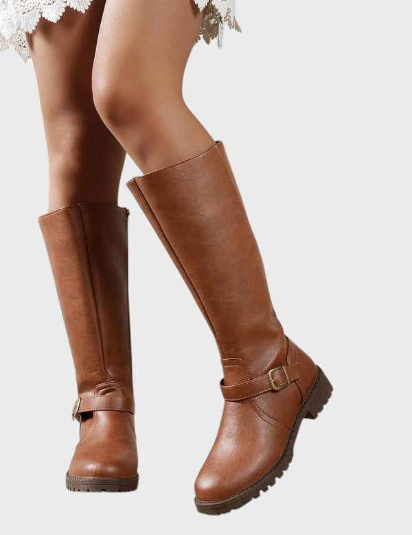 Rosavie – Botine cu guler lat