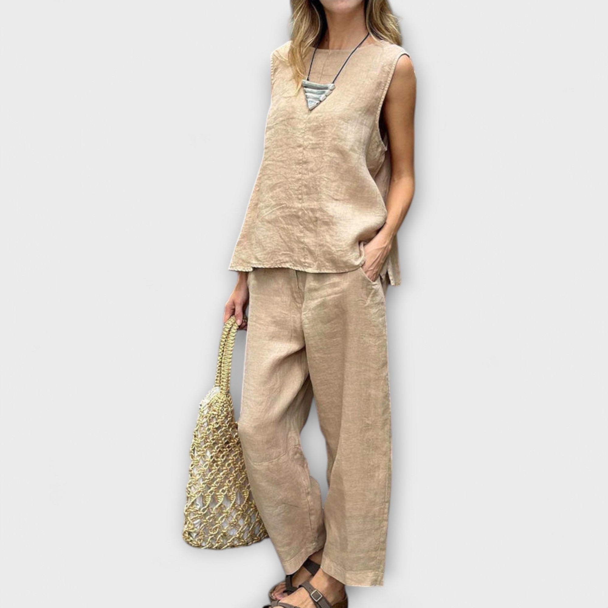 Outfit lejer din bumbac și in