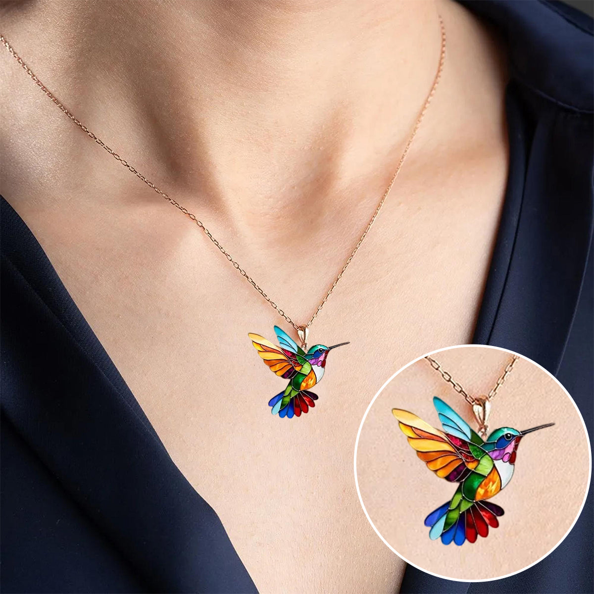 Colier cu colibri