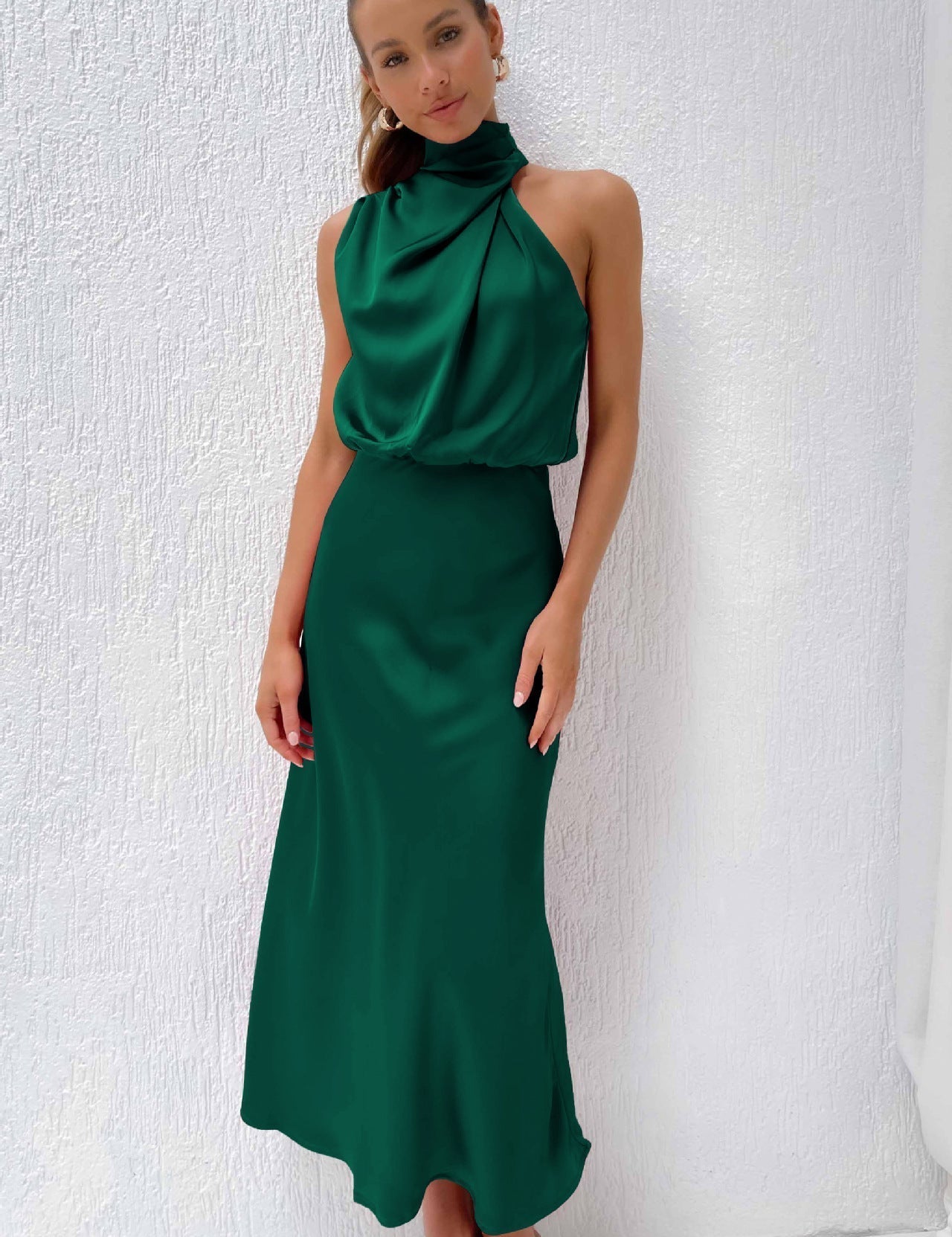 Tyra | Rochie elegantă de seară cu decolteu halter