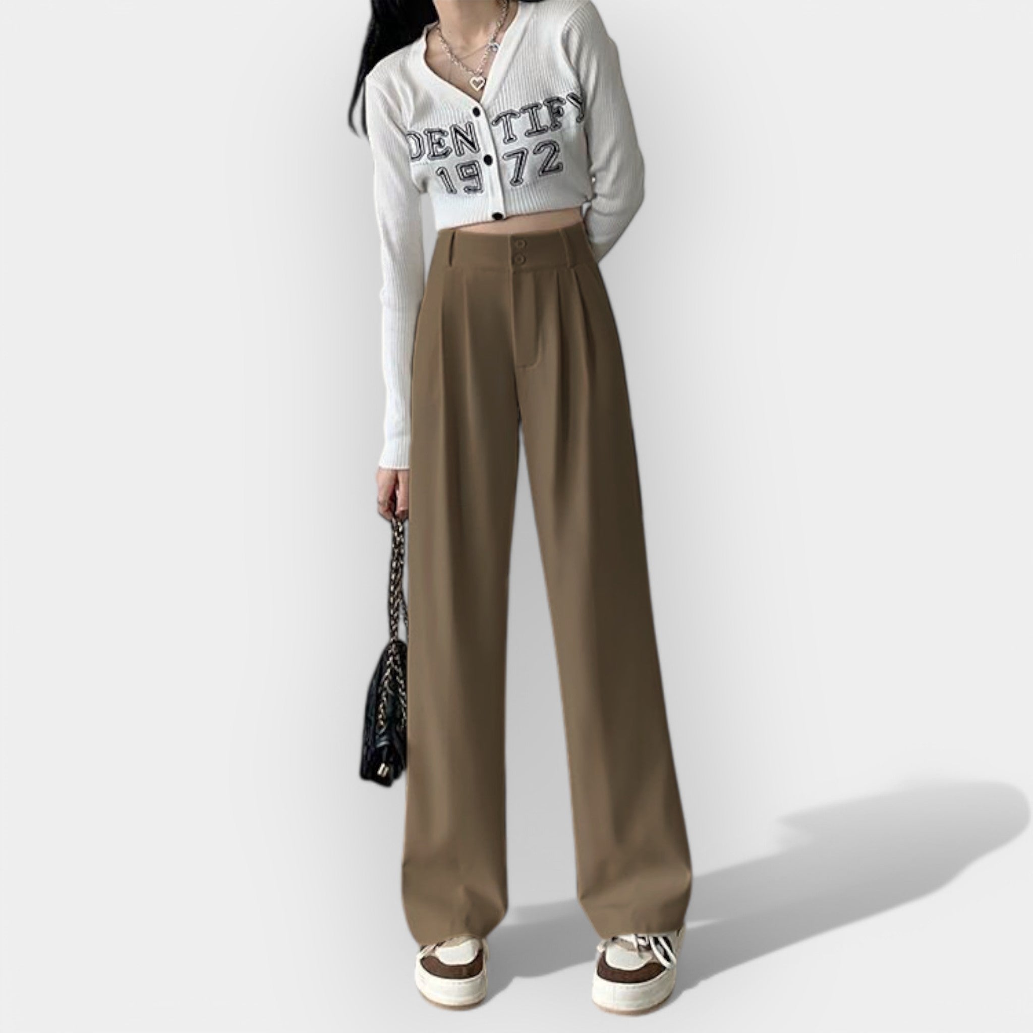 Pantaloni largi în stil coreean