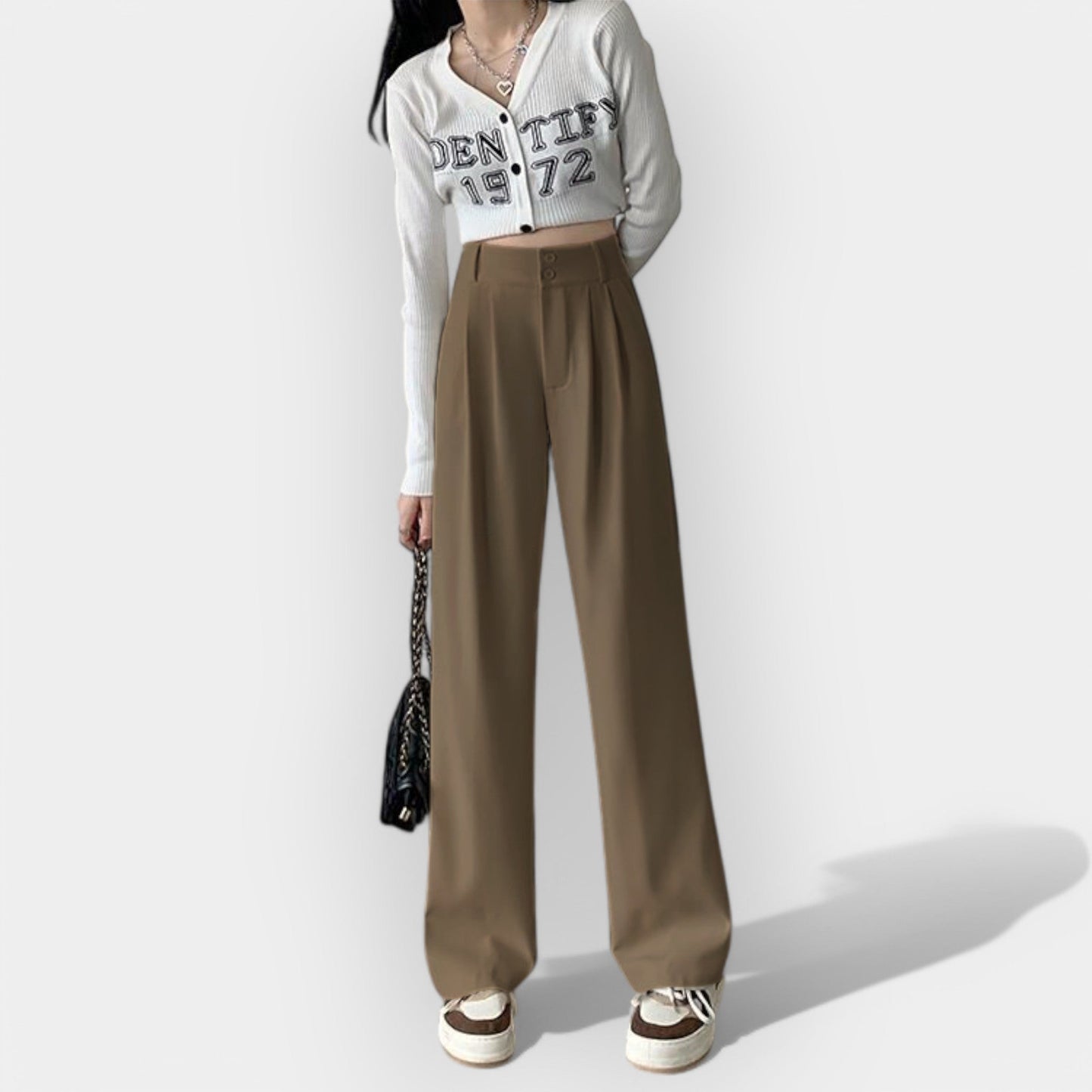 Pantaloni largi în stil coreean