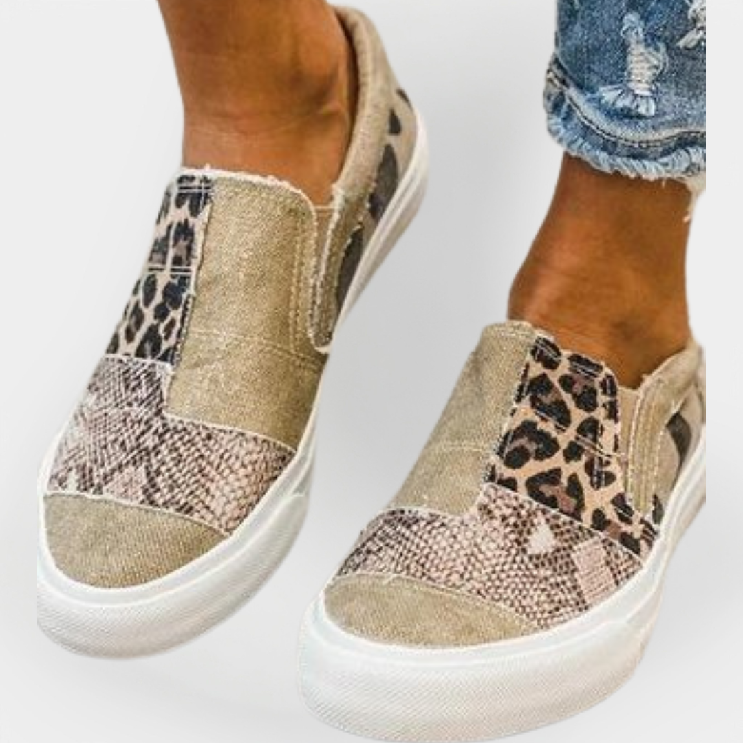 Eva Pantofi Sport Eleganți cu Model Animal