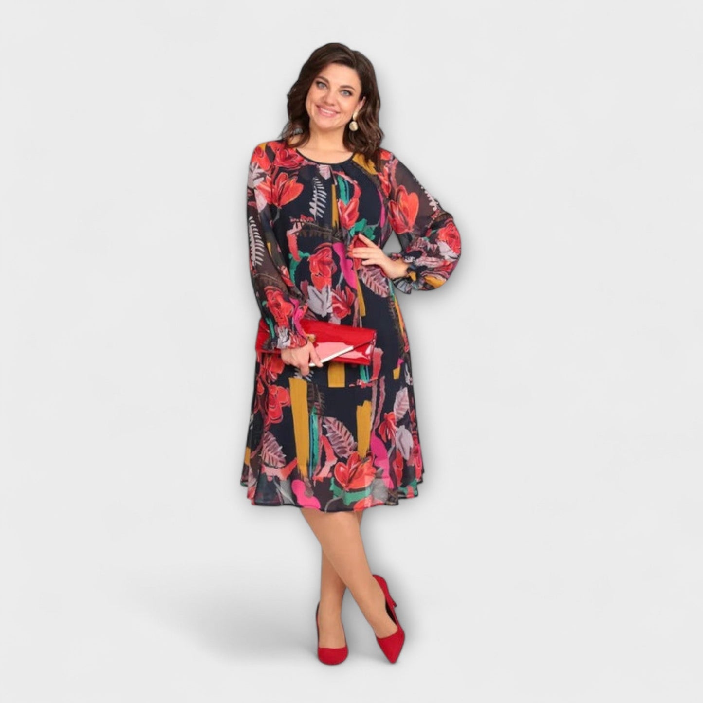 Rochie elegantă pentru plinuțe pentru maxim confort