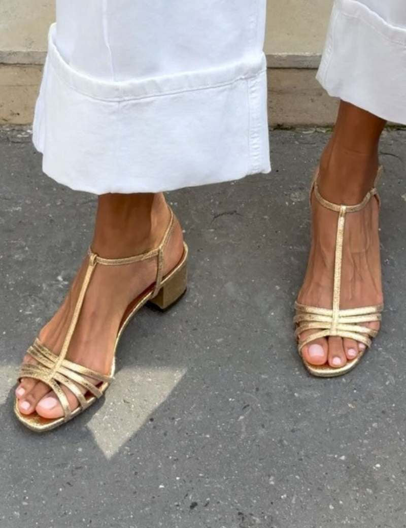Allegra | Sandale Aurii Eleganță Zilnică