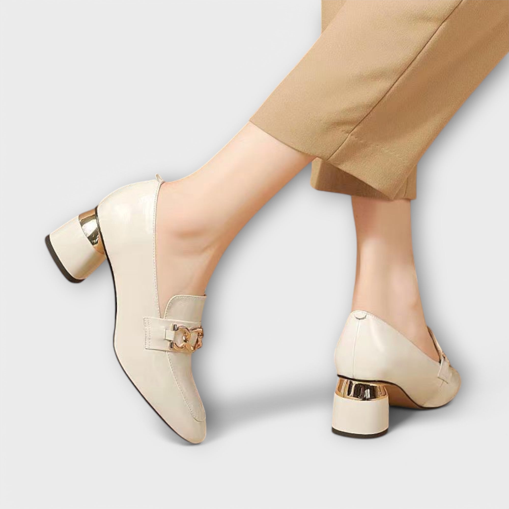 Mocasini Eleganți Krissy Din Piele Naturală