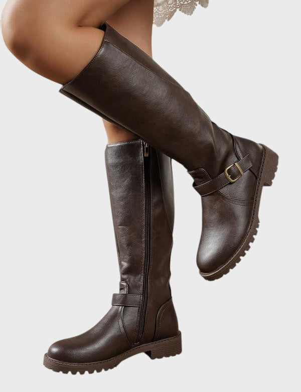 Rosavie – Botine cu guler lat