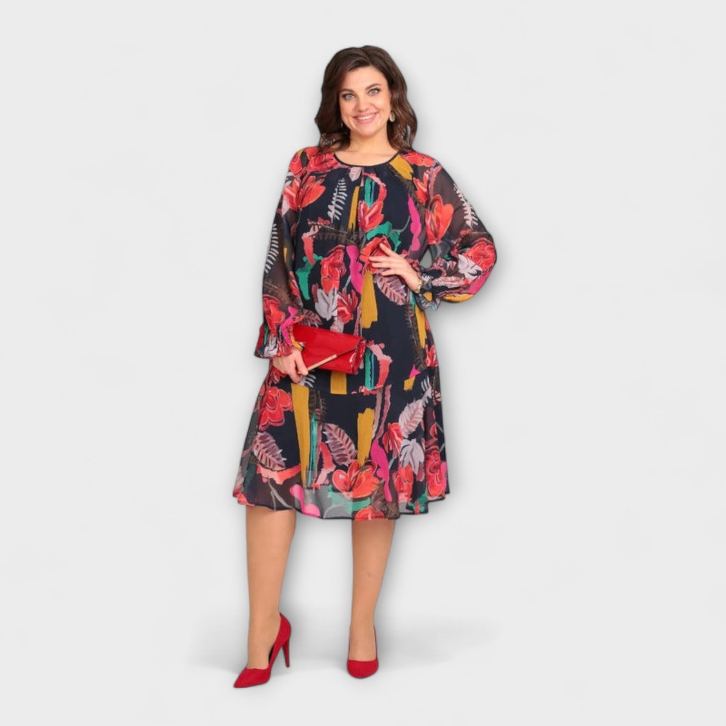 Rochie elegantă pentru plinuțe pentru maxim confort