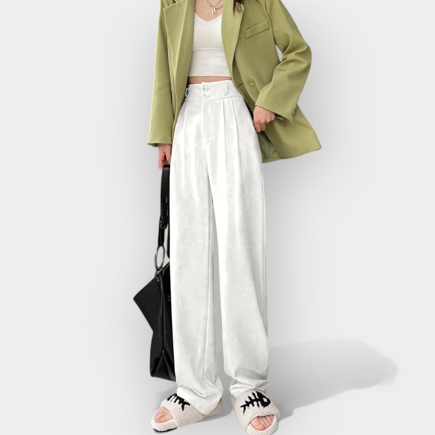 Pantaloni largi în stil coreean