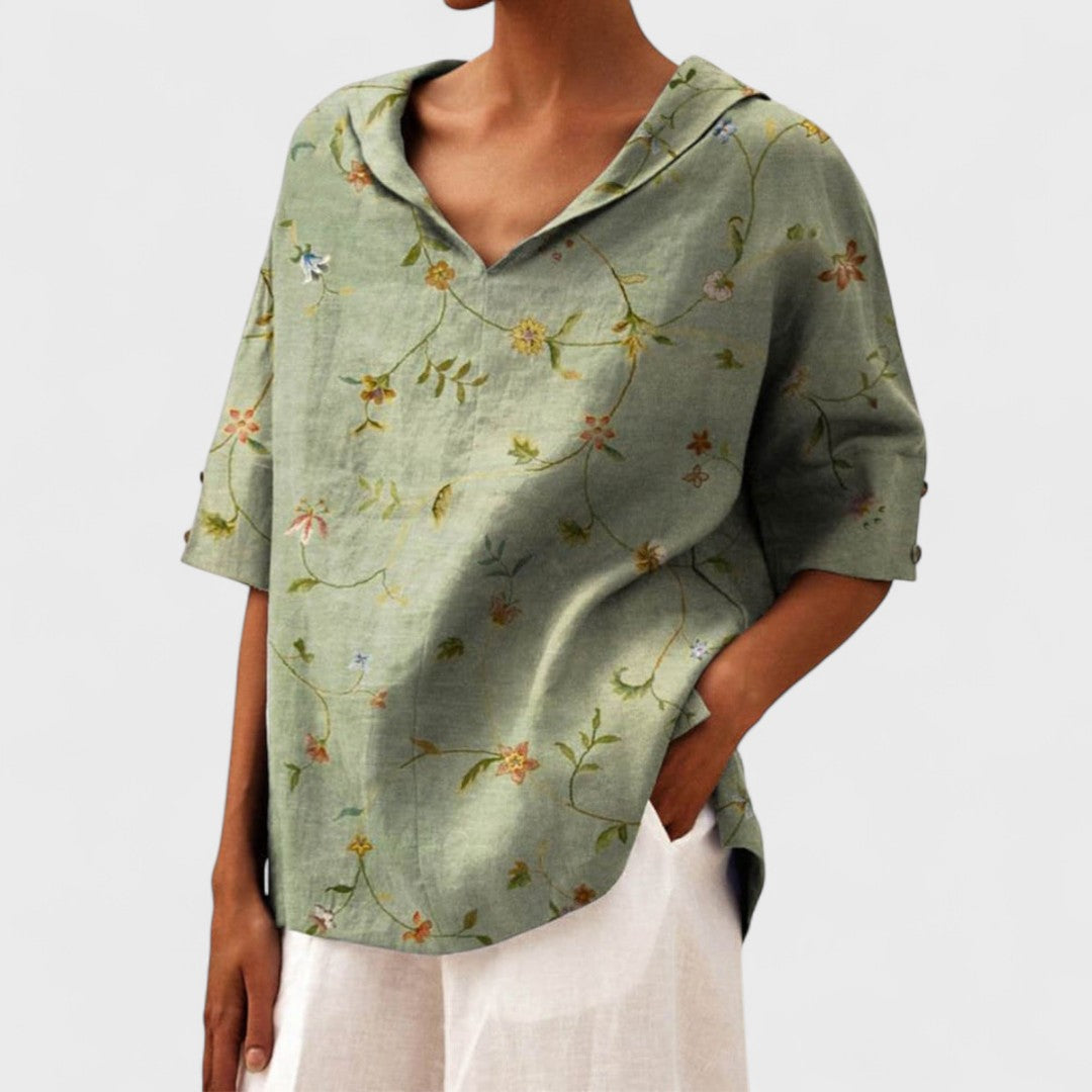 Top elegant cu decolteu în V