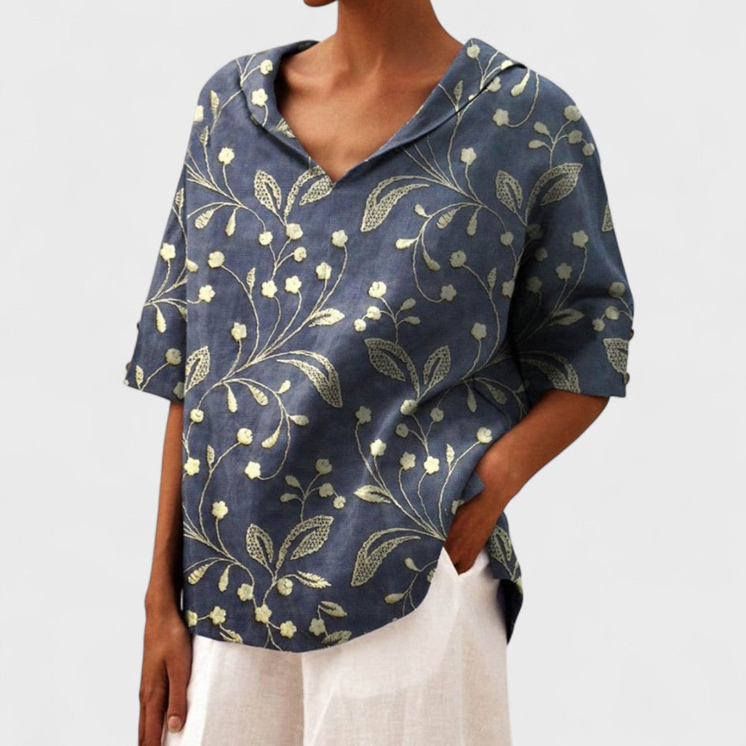 Top elegant cu decolteu în V