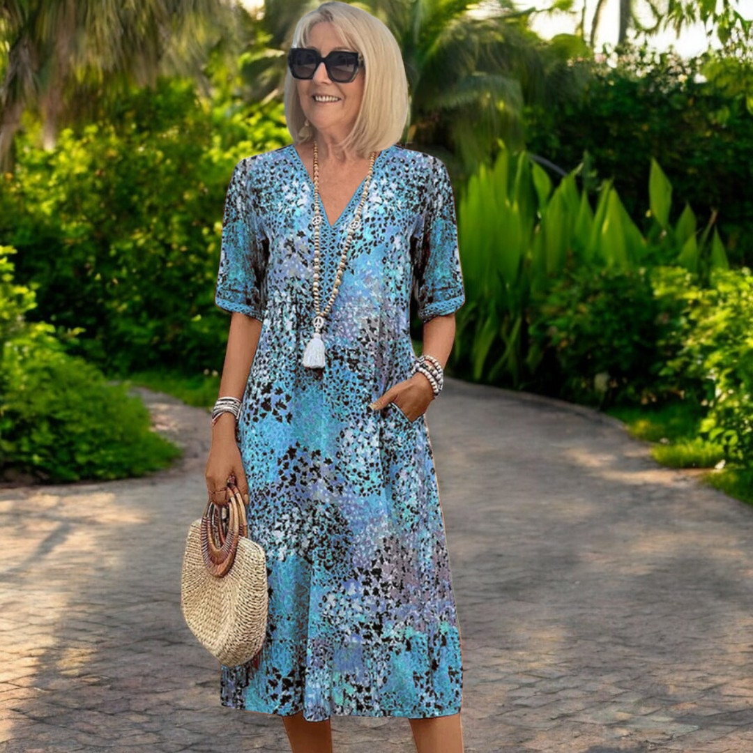 Iris – Rochie fluidă ușoară cu efect flattering