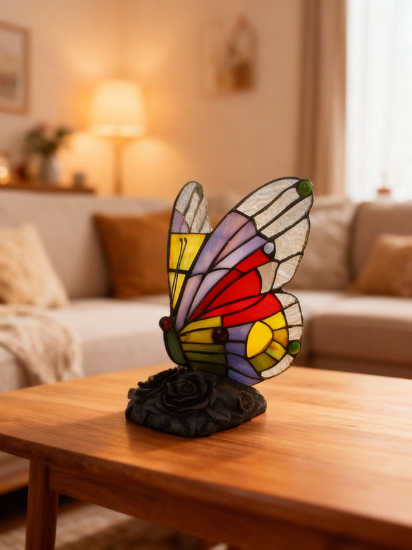 COLORFLY | Lumină de masă colorată cu motiv de fluture