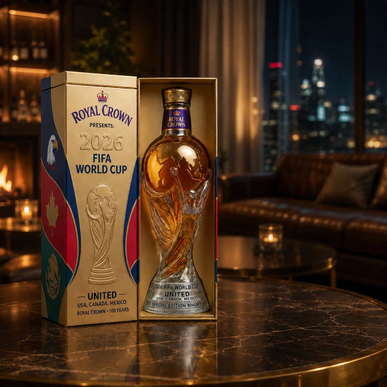 Sticlă de Whisky - Ediția Cupa Mondială 2026