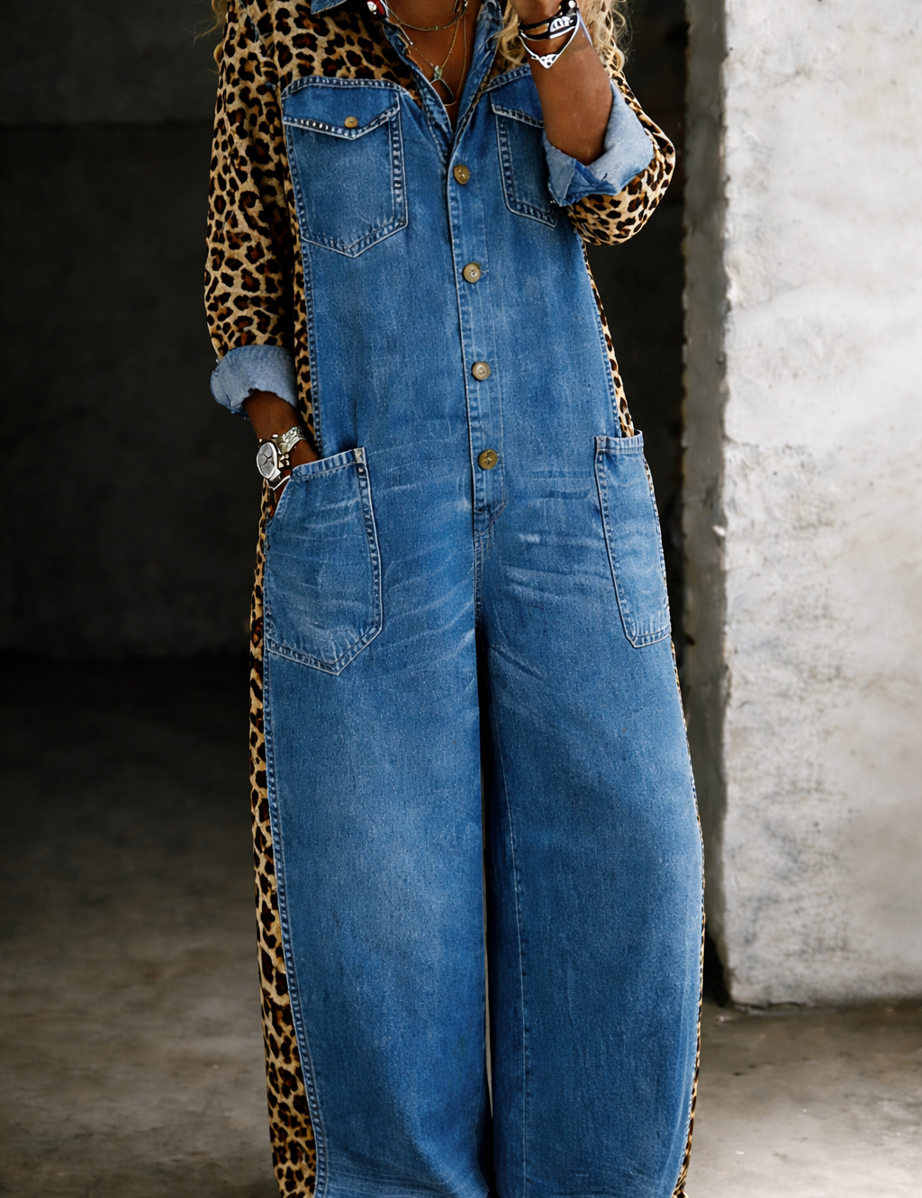 Amanda | Salopetă din Denim